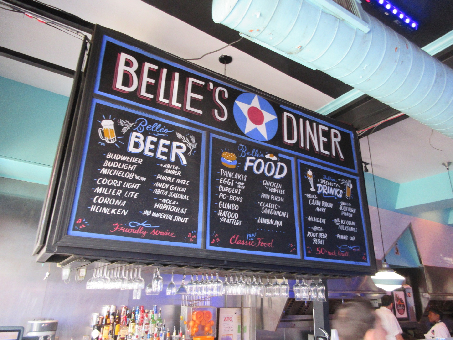 Menu board used for analysis